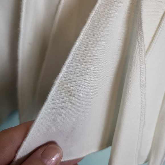 Tibi Merino Wool Layered Mixed Media Blouse - Picture 4 of 9